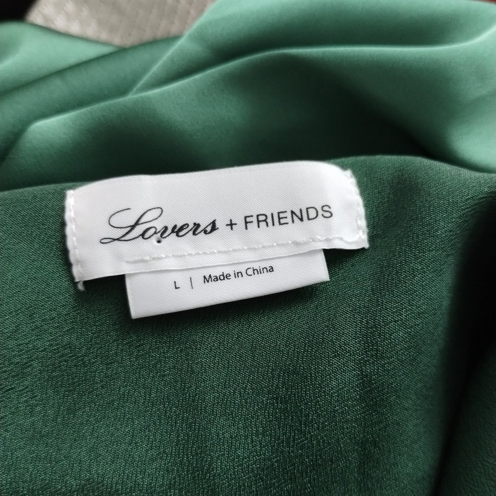 Lovers and Friends Boa Mini Dress in Green Large - Picture 6 of 7
